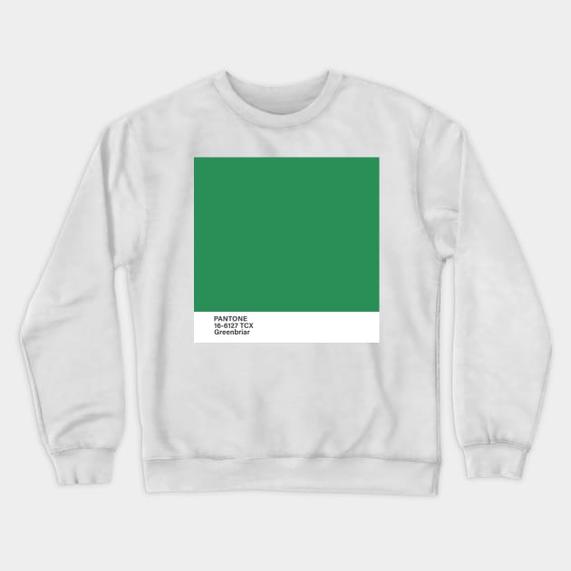 pantone 16-6127 TCX Greenbriar Crewneck Sweatshirt by princessmi-com